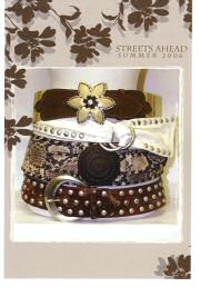 small streets ahead belts postcard