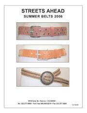 small streets ahead belts catalogs